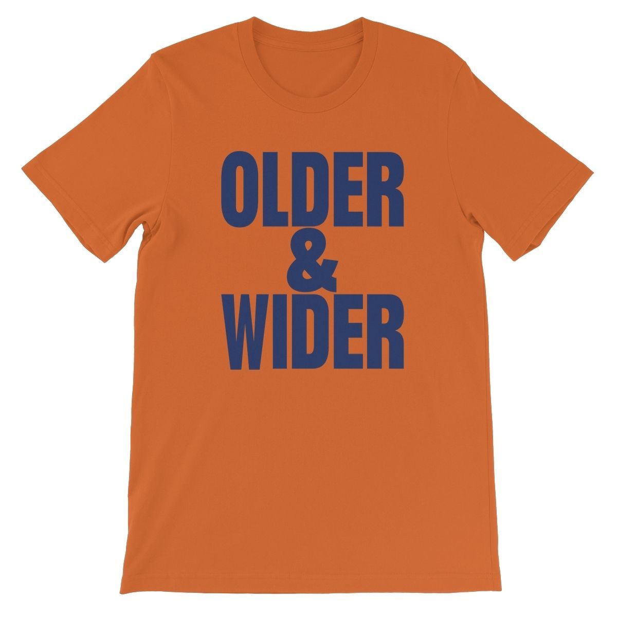 Bright Orange Printed T-shirt Front