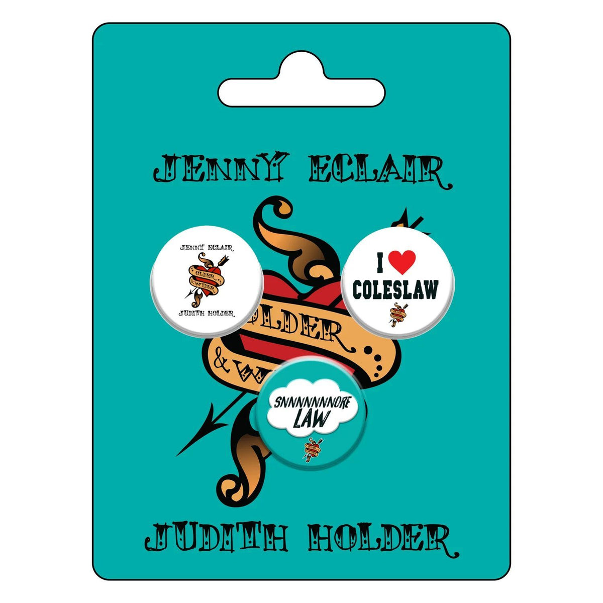 3 Button Badge Set